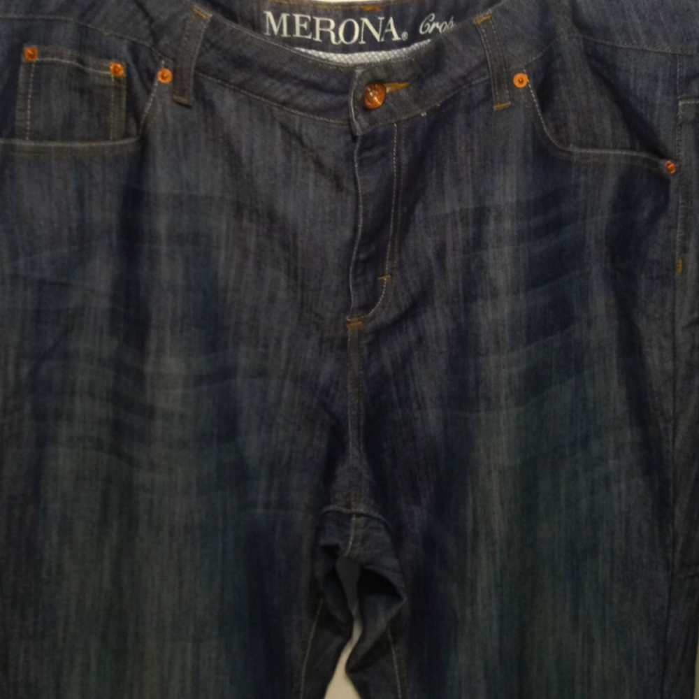 MERONA DENIM CAPRIS PANTS - Picture 1 of 6